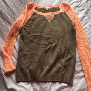 Cute peach and baby brown sweater from gap